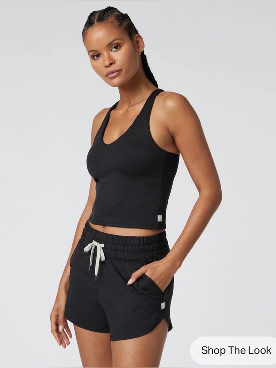 Vuori Tops - Vuori Halo 2.0 tank Black Racerback Tank Top